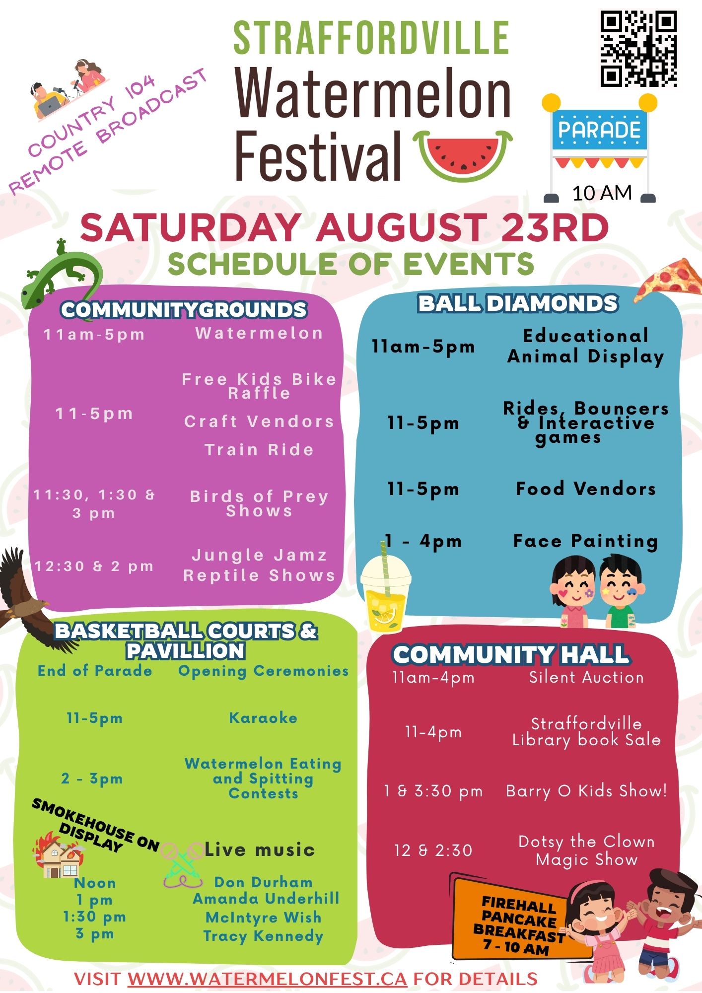 Watermelon Fest Schedule of Events