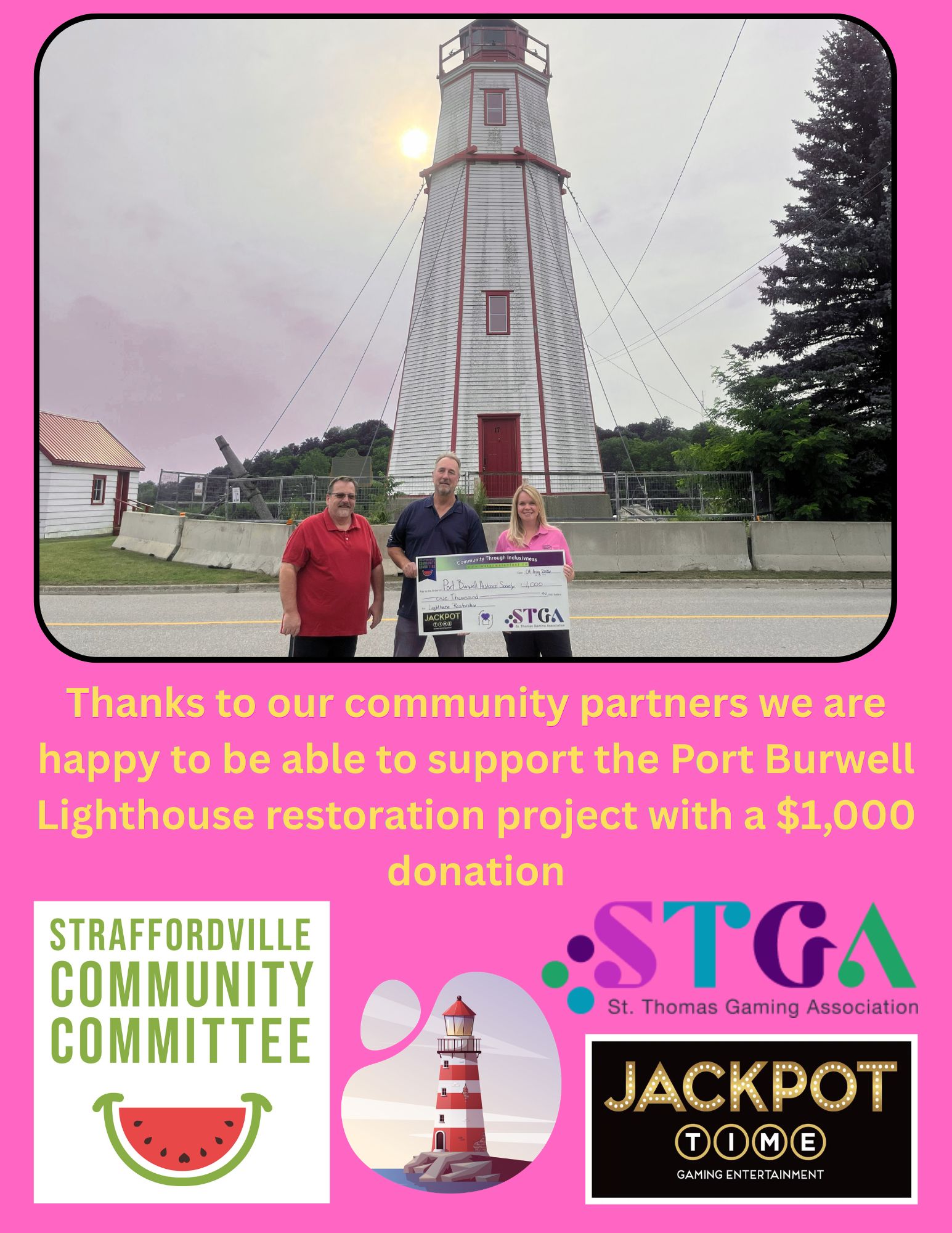 Port Burwell Lighthouse donation