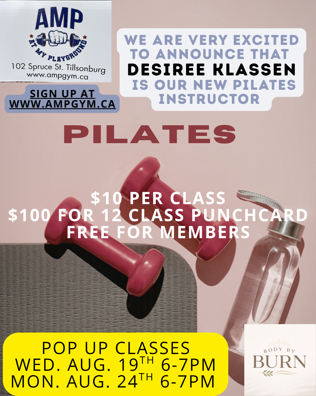 Pilates Classes Starting