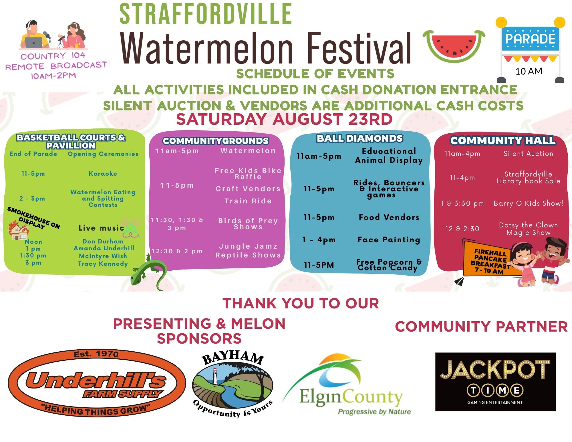 Schedule of Events